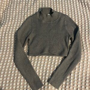 Lelis long sleeve blouse size M grey color